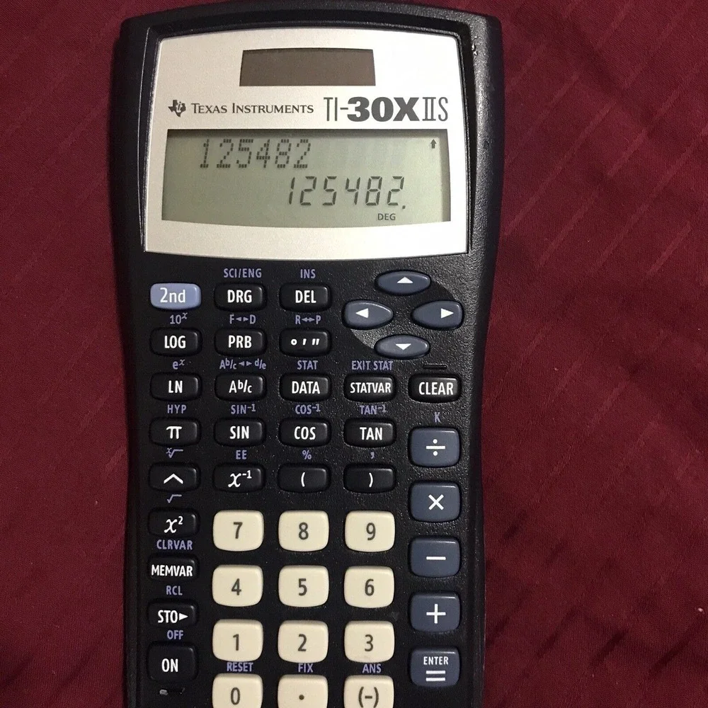 Texas Instruments TI-30X IIS Scientific‎ Calculator Solar ~ TESTED WORKS